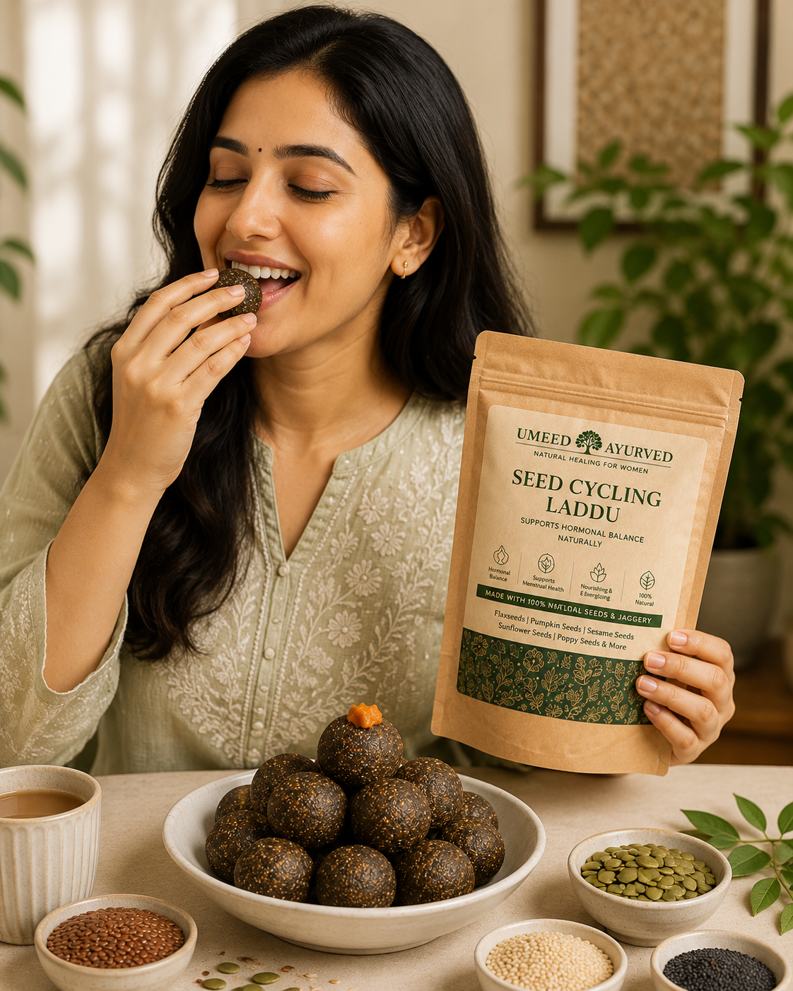Seed cycling laddu